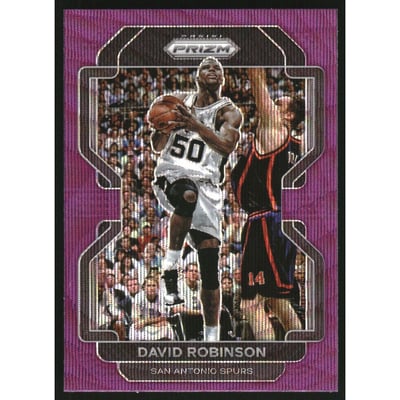 2021-22 Panini Prizm Prizms Purple Wave #242 David Robinson