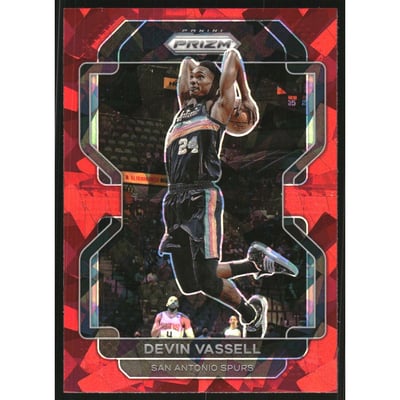 2021-22 Panini Prizm Prizms Red Ice #130 Devin Vassell