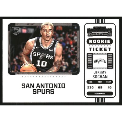 2022-23 Panini Contenders Variations #123 Jeremy Sochan