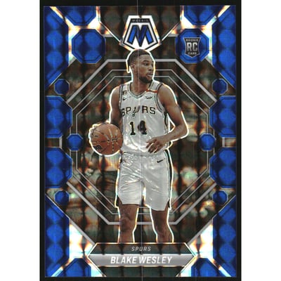 2022-23 Panini Mosaic Mosaic Blue #249 Blake Wesley