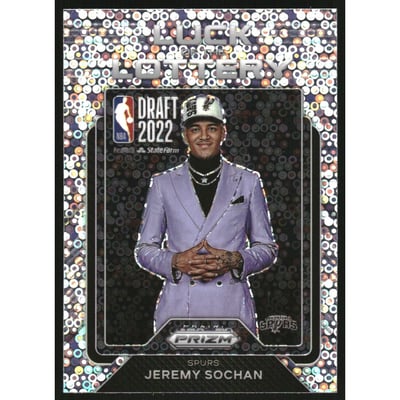 2022-23 Panini Prizm Luck of the Lottery Prizms Fast Break #4 Jeremy Sochan