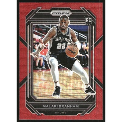 2022-23 Panini Prizm Prizms Ruby Wave #230 Malaki Branham