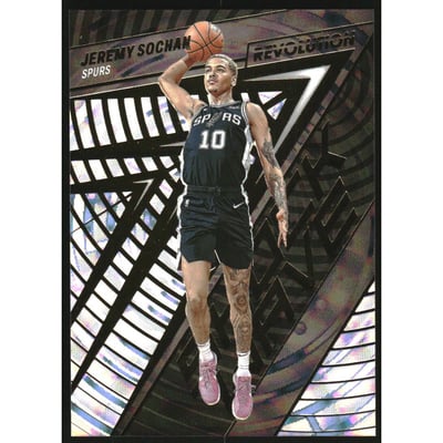 2022-23 Panini Revolution Shock Wave Fractal #16 Jeremy Sochan