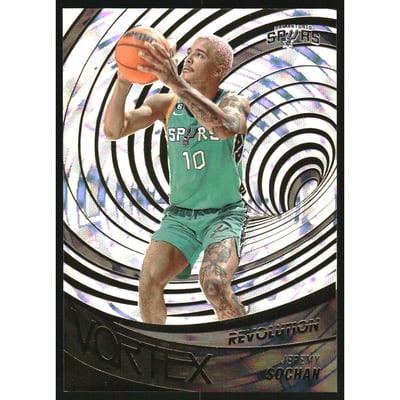 2022-23 Panini Revolution Vortex Fractal #31 Jeremy Sochan