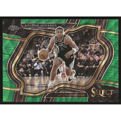 2022-23 Select Prizms Green Wave #254 Keldon Johnson