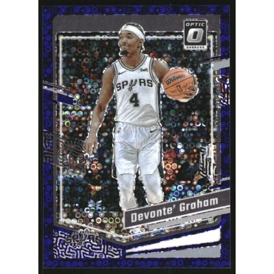 2023-24 Donruss Optic Fast Break Purple #100 Devonte' Graham
