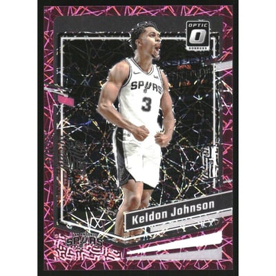 2023-24 Donruss Optic Pink Velocity #112 Keldon Johnson