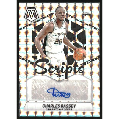 2023-24 Panini Mosaic Scripts #21 Charles Bassey