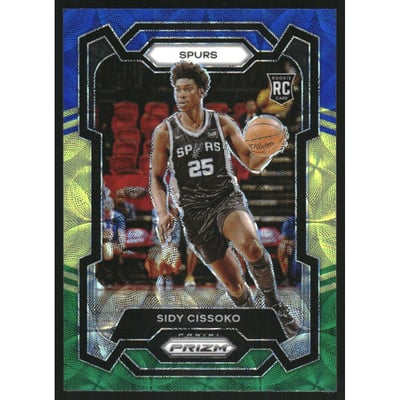 2023-24 Panini Prizm Prizms Choice Blue Yellow and Green #173 Sidy Cissoko