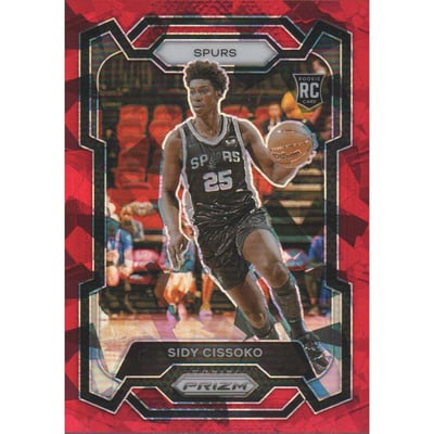 2023-24 Panini Prizm Prizms Red Ice #173 Sidy Cissoko