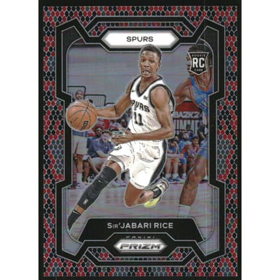 2023-24 Panini Prizm Prizms Snakeskin #299 Sir'Jabari Rice
