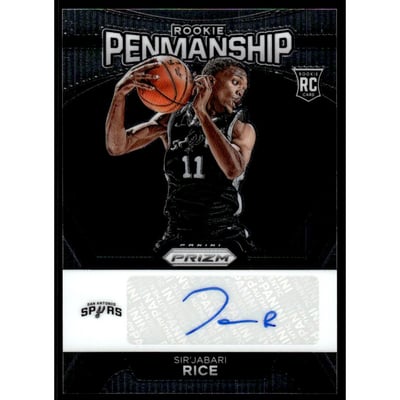 2023-24 Panini Prizm Rookie Penmanship #26 Sir'Jabari Rice