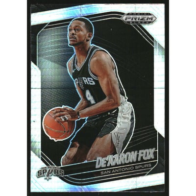 2024-25 Panini Prizm Black Prizms Hyper #35 De'Aaron Fox