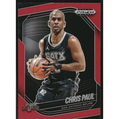 2024-25 Panini Prizm Black Prizms Red #16 Chris Paul