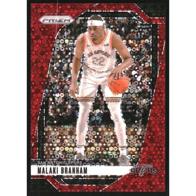 2024-25 Panini Prizm Prizms Fast Break Red #209 Malaki Branham