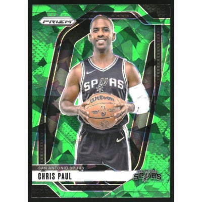 2024-25 Panini Prizm Prizms Green Ice #132 Chris Paul