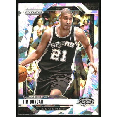 2024-25 Panini Prizm Prizms Ice #297 Tim Duncan