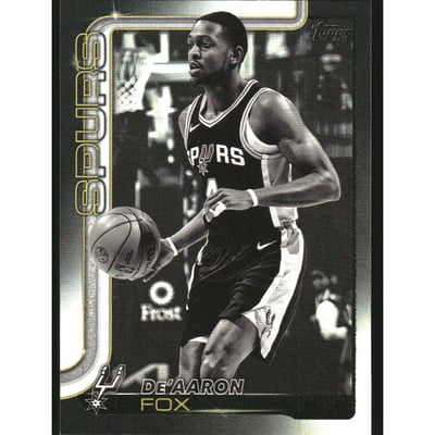2025-26 Topps Blackout #196 De'Aaron Fox