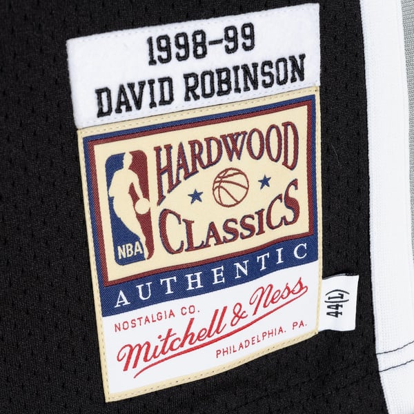 Maillot NBA San Antonio Spurs David Robinson 1998 - Mitchell & Ness Taille L, Swingman, Neuf