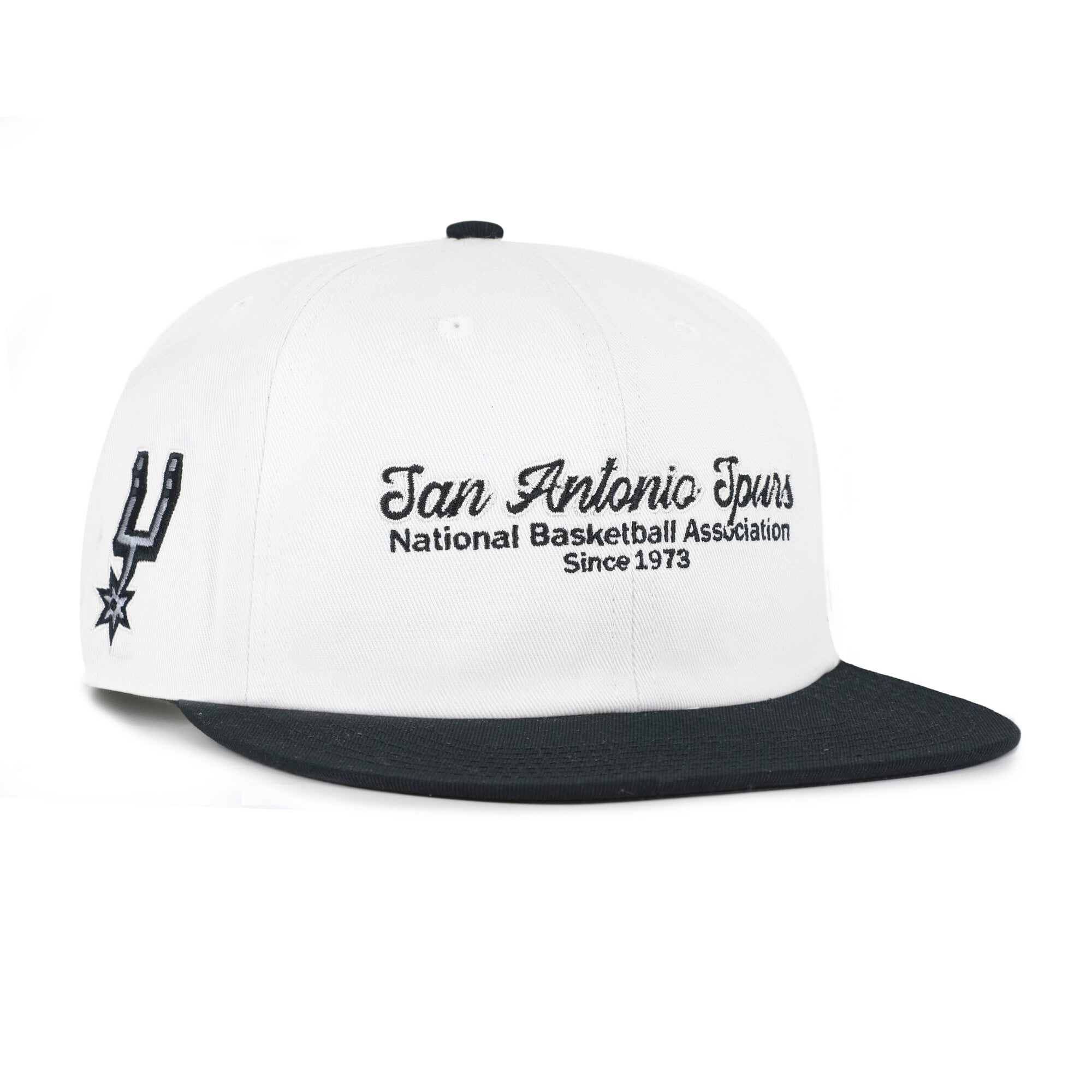 Casquette snapback capitaine San Antonio Spurs Script Stack crème pour homme, modèle 47