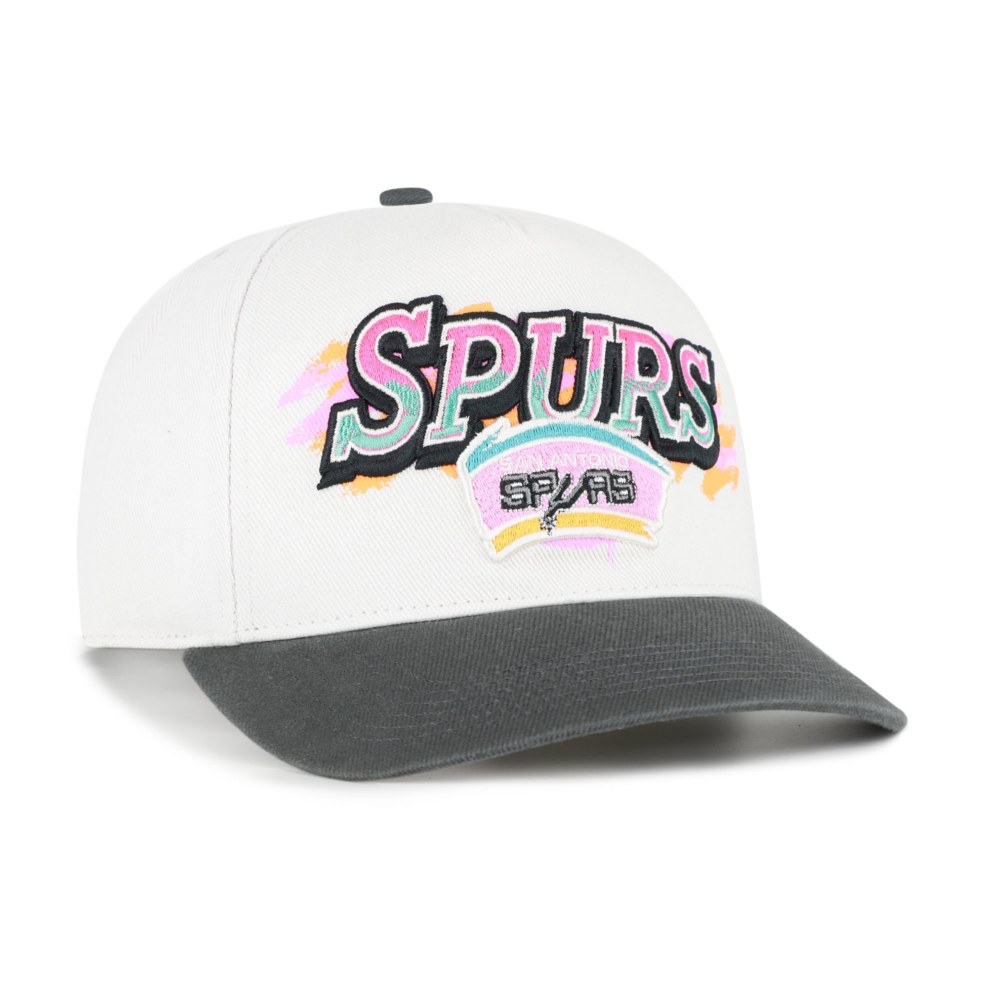 Casquette ajustable San Antonio Spurs City Paint Hitch crème/noir pour homme