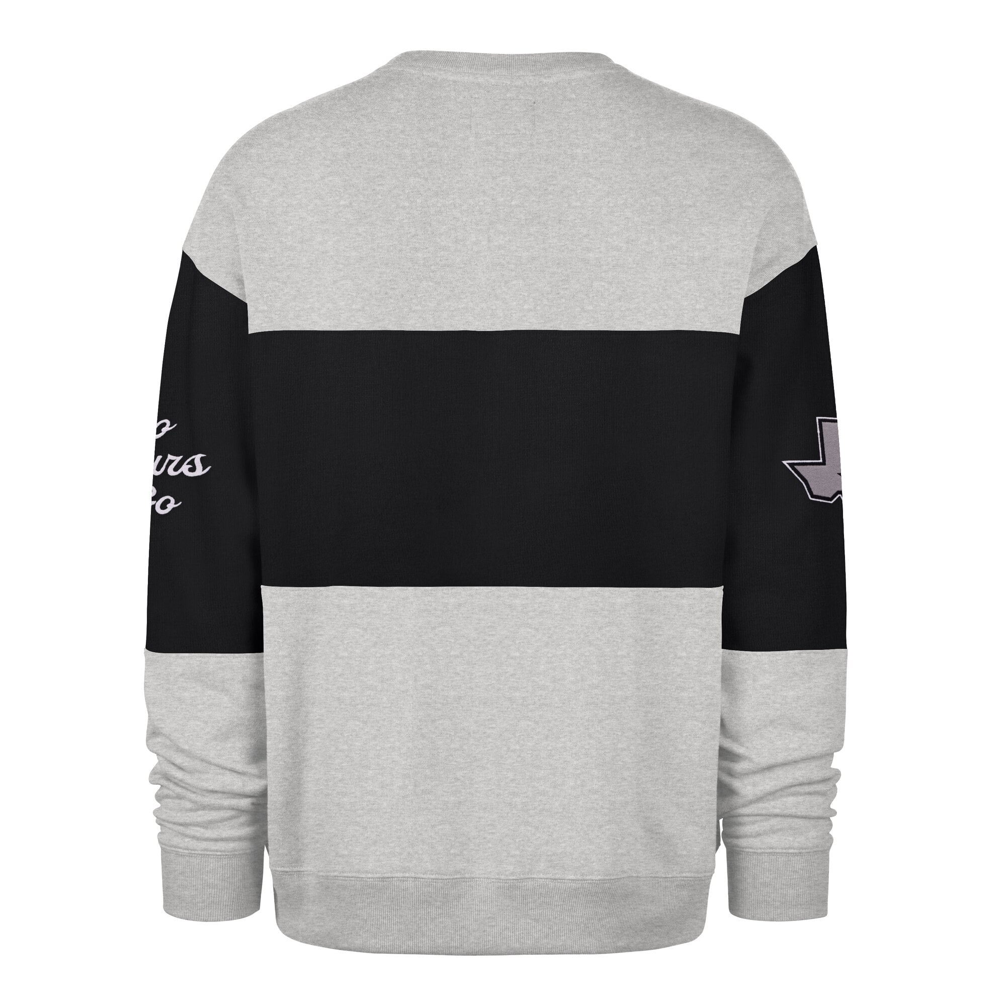 Men's '47 Gray San Antonio Spurs Blockfield Maximalist Sweatshirt