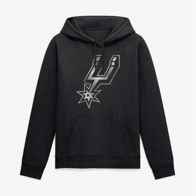 San Antonio Spurs Big & Tall Metallic Mascot Hoodie - Black
