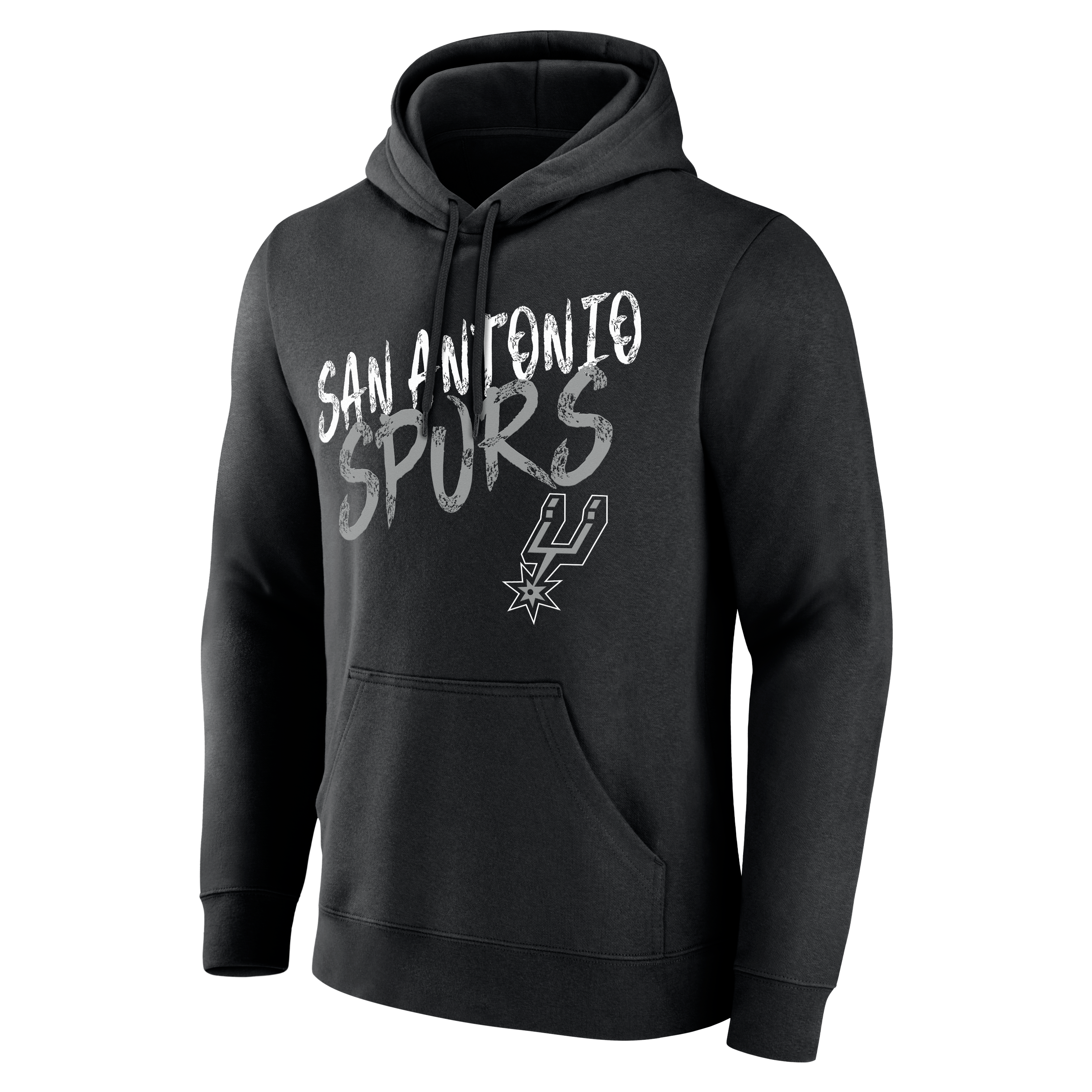 Men's Black San Antonio Spurs Hustle Personalized Name & Number Hoodie