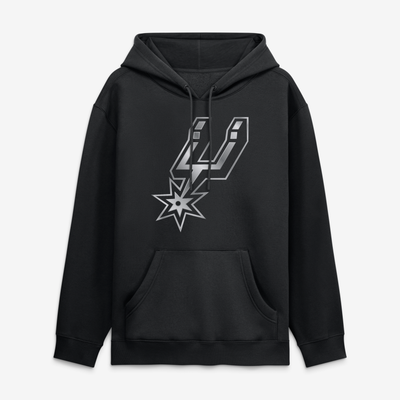 San Antonio Spurs  Metallic Mascot Hoodie - Black