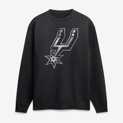 San Antonio Spurs  Metallic Mascot Sweatshirt - Black