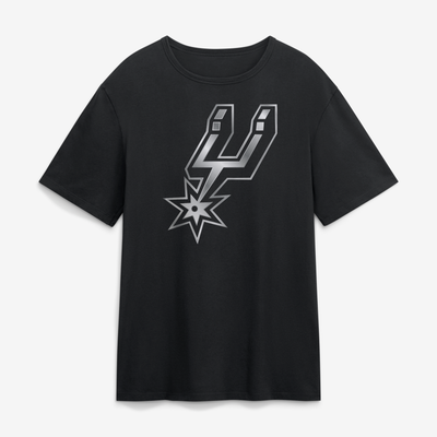 San Antonio Spurs  Metallic Mascot T-Shirt - Black