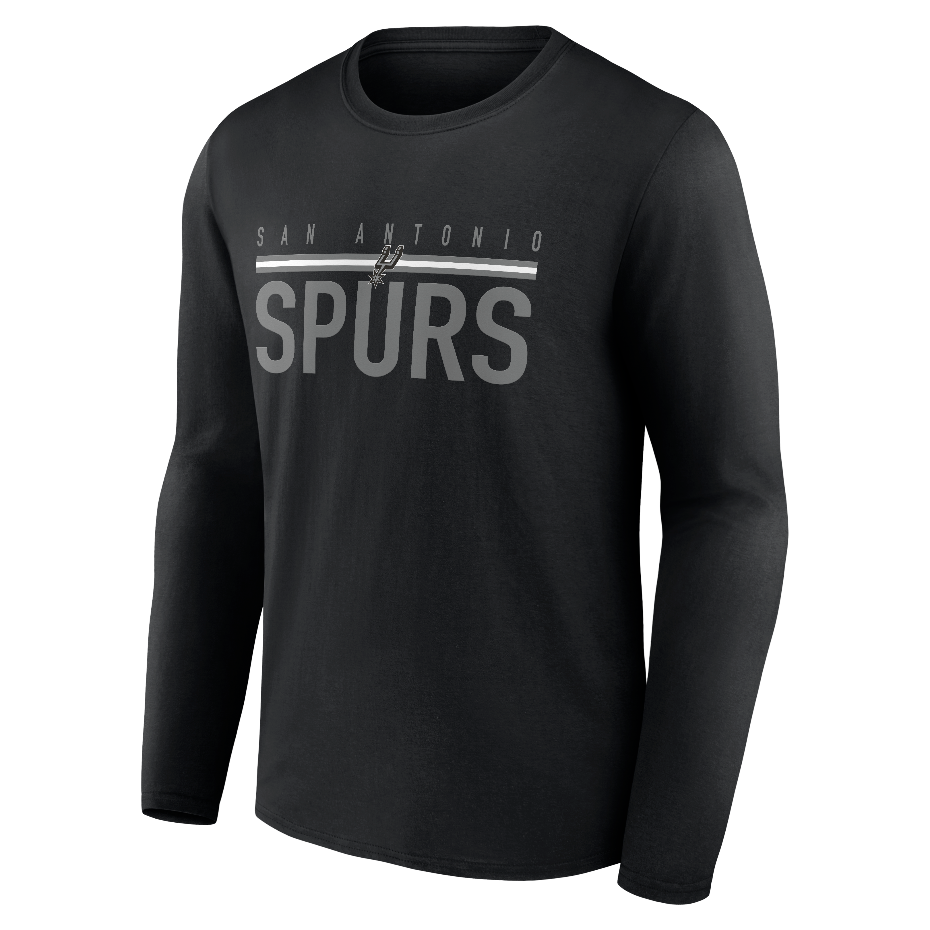 T-shirt en coton noir San Antonio Spurs pour homme de la marque Fanatics