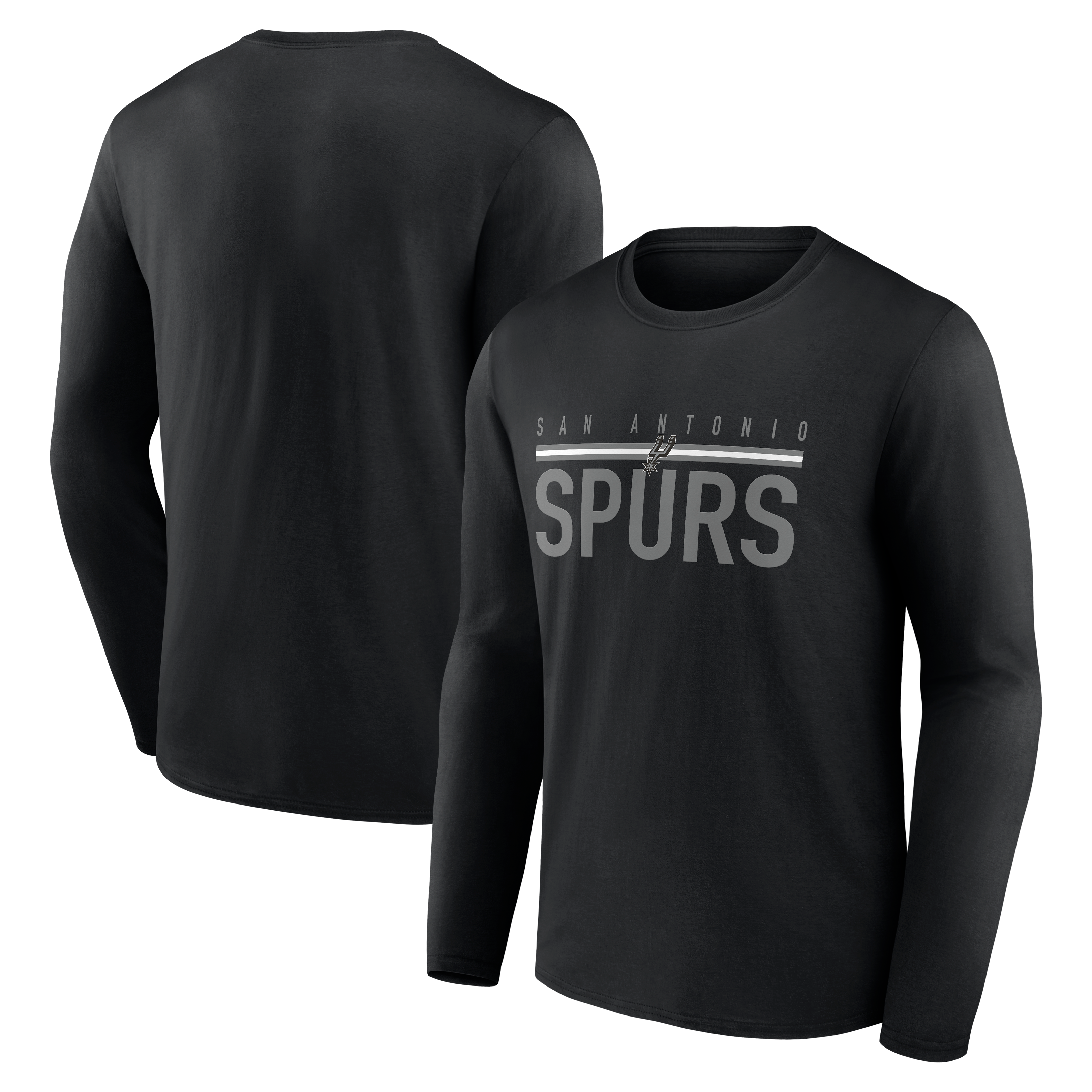 Men's Fanatics Black San Antonio Spurs Cotton T-Shirt