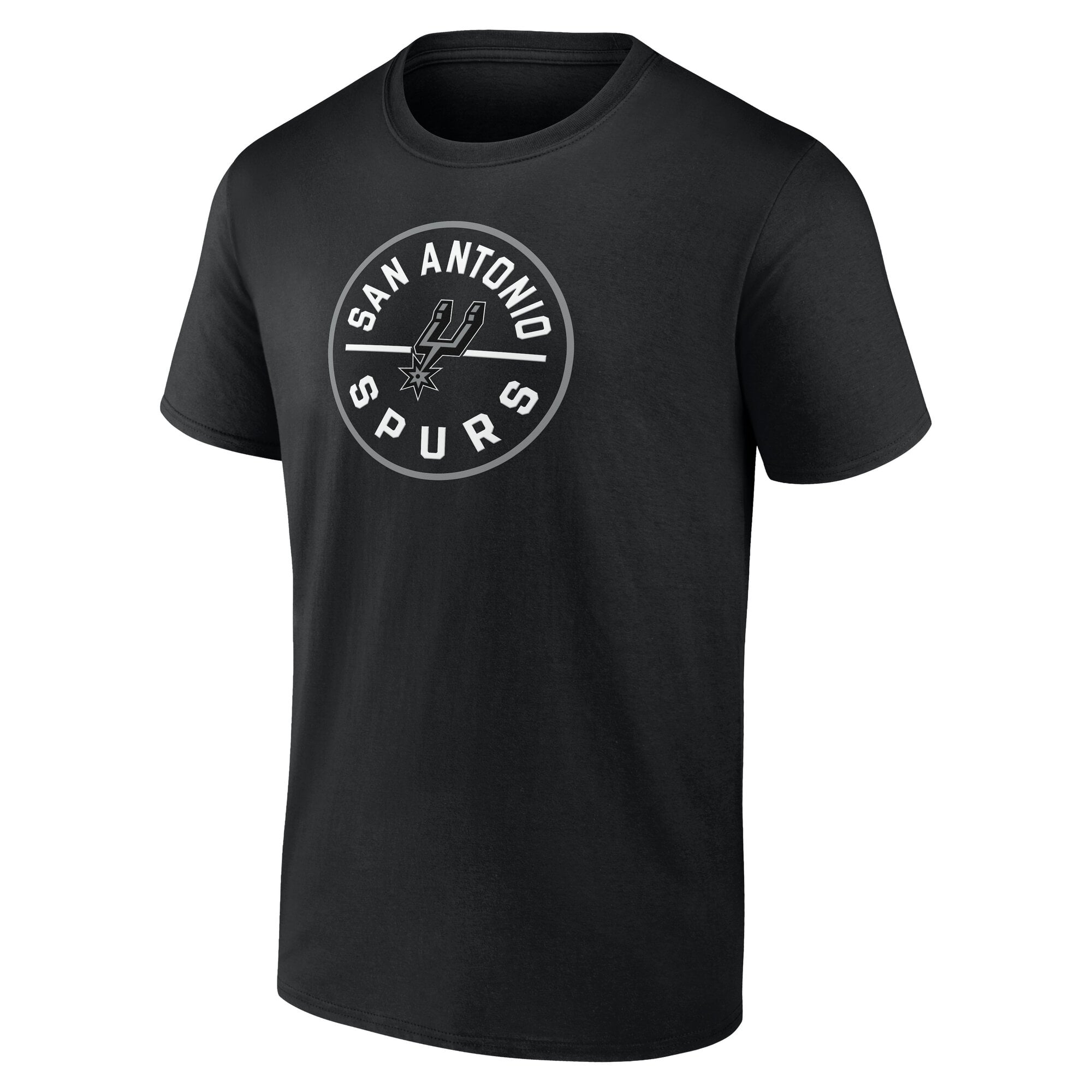 Men's Fanatics Black San Antonio Spurs Offensive Rebound Bi-Blend T-Shirt
