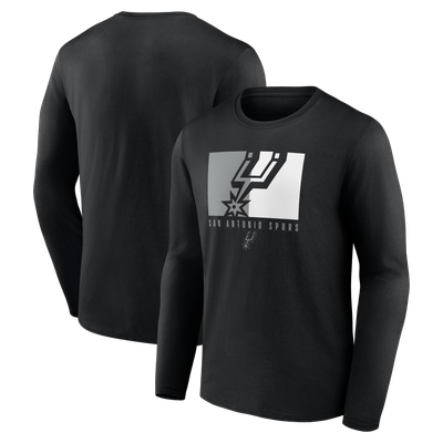  San Antonio Spurs Fanatics Primary Logo Long Sleeve T-Shirt - Black