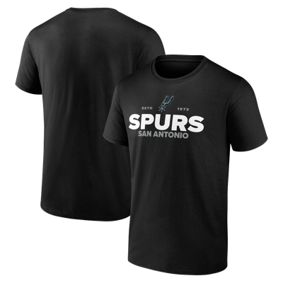  San Antonio Spurs Fanatics Skip Pass Bi-Blend T-Shirt - Black