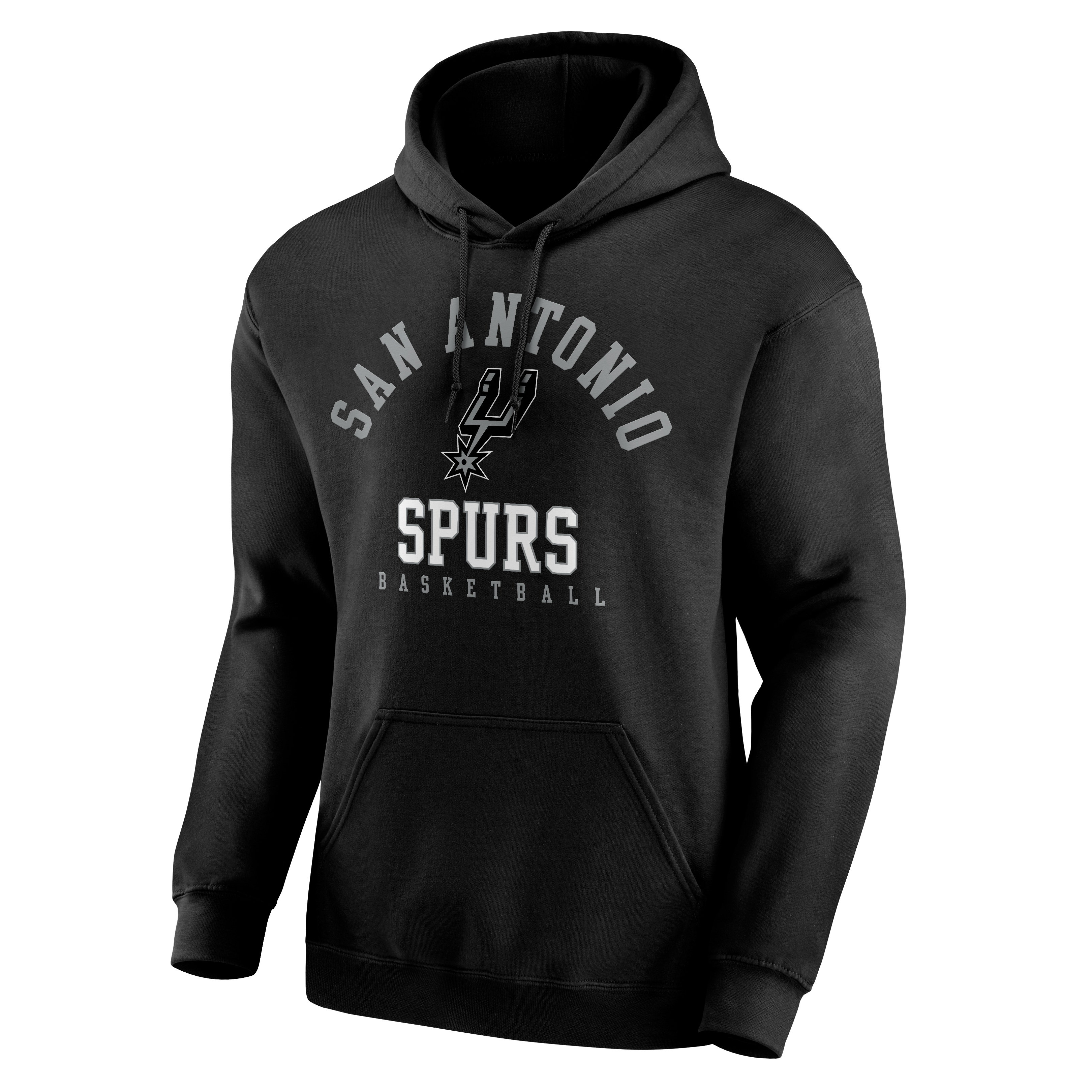 Men's Fanatics Black San Antonio Spurs Team Logo Fleece Hoodie