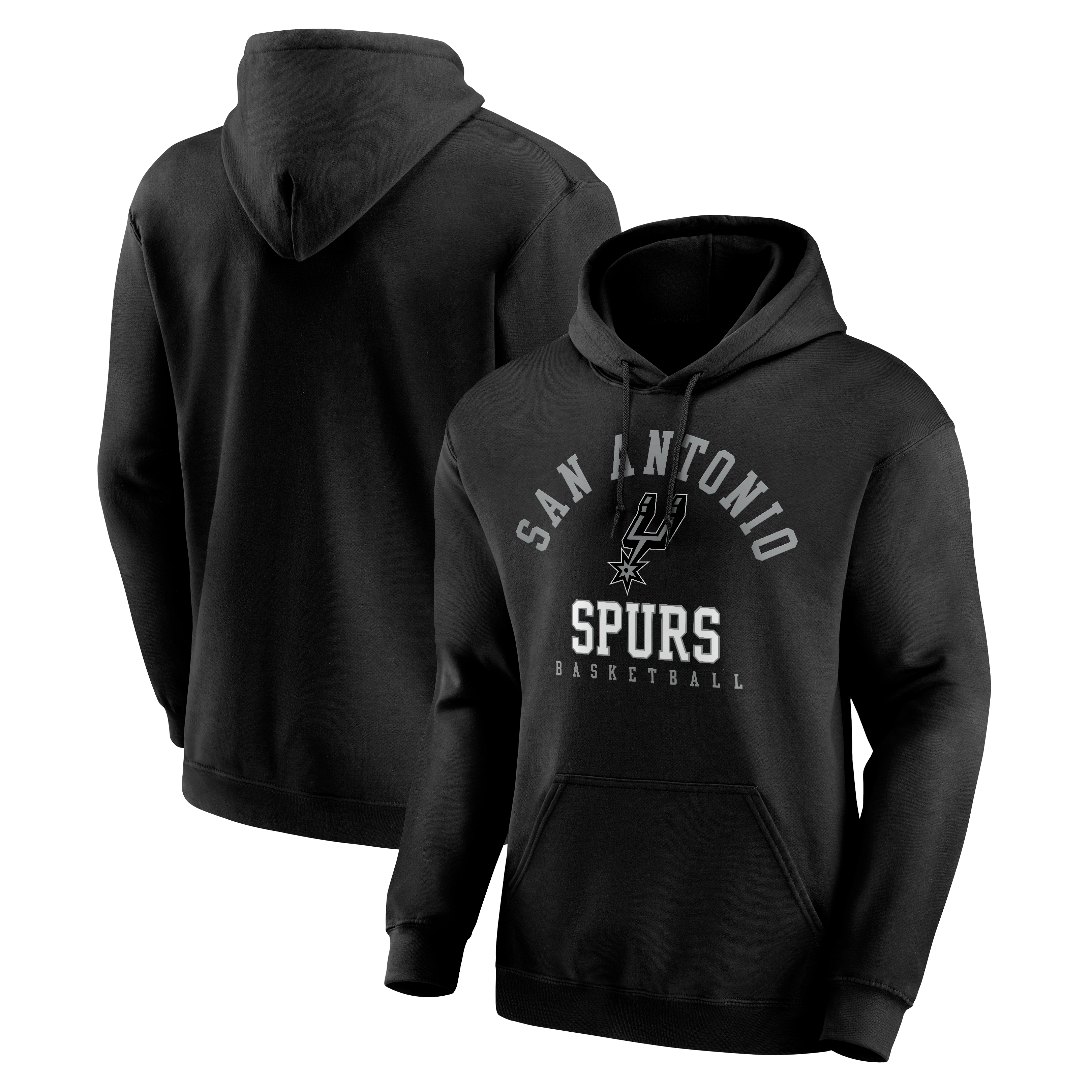 Men's Fanatics Black San Antonio Spurs Team Logo Fleece Hoodie