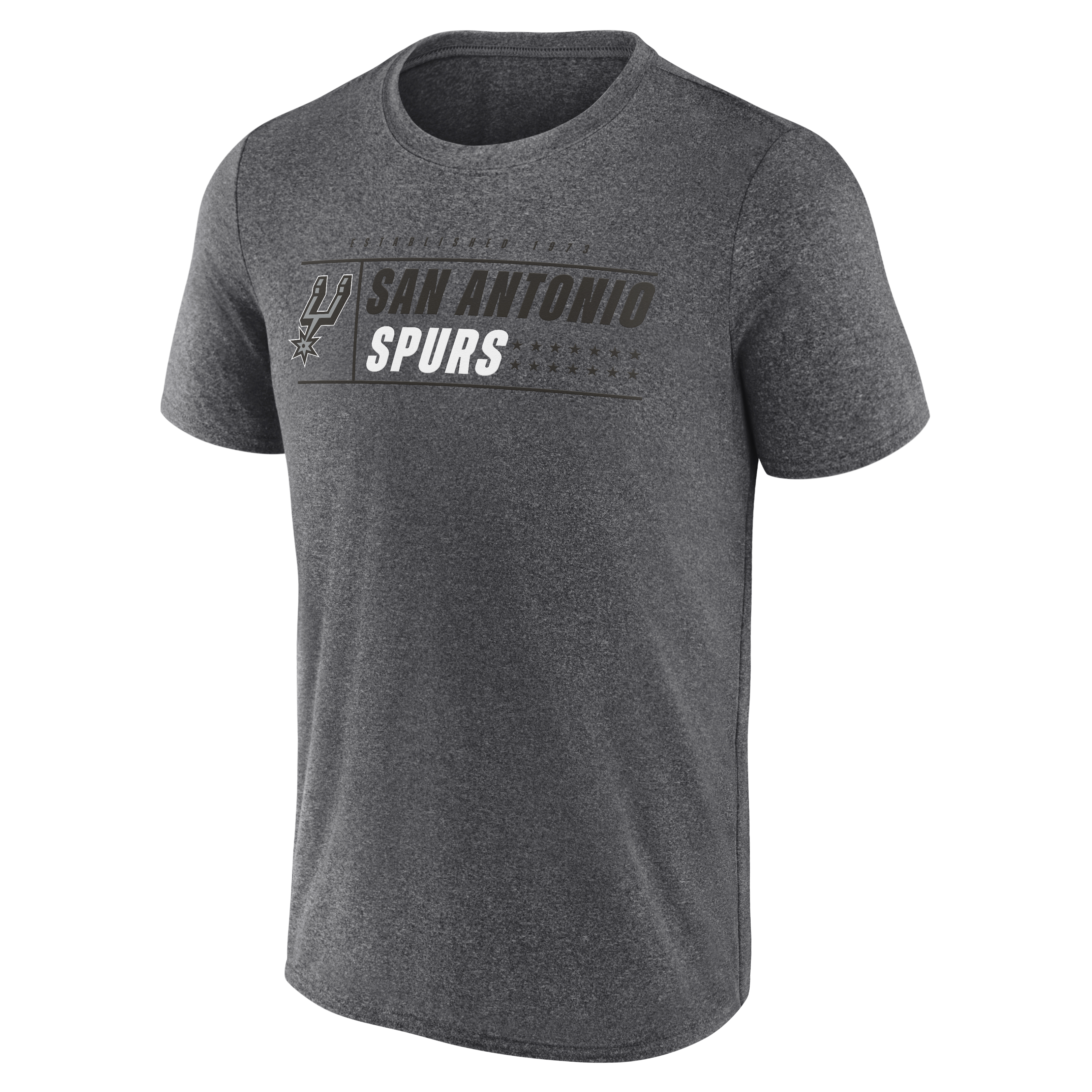 Men's Fanatics Charcoal San Antonio Spurs Intercepted Pass T-Shirt