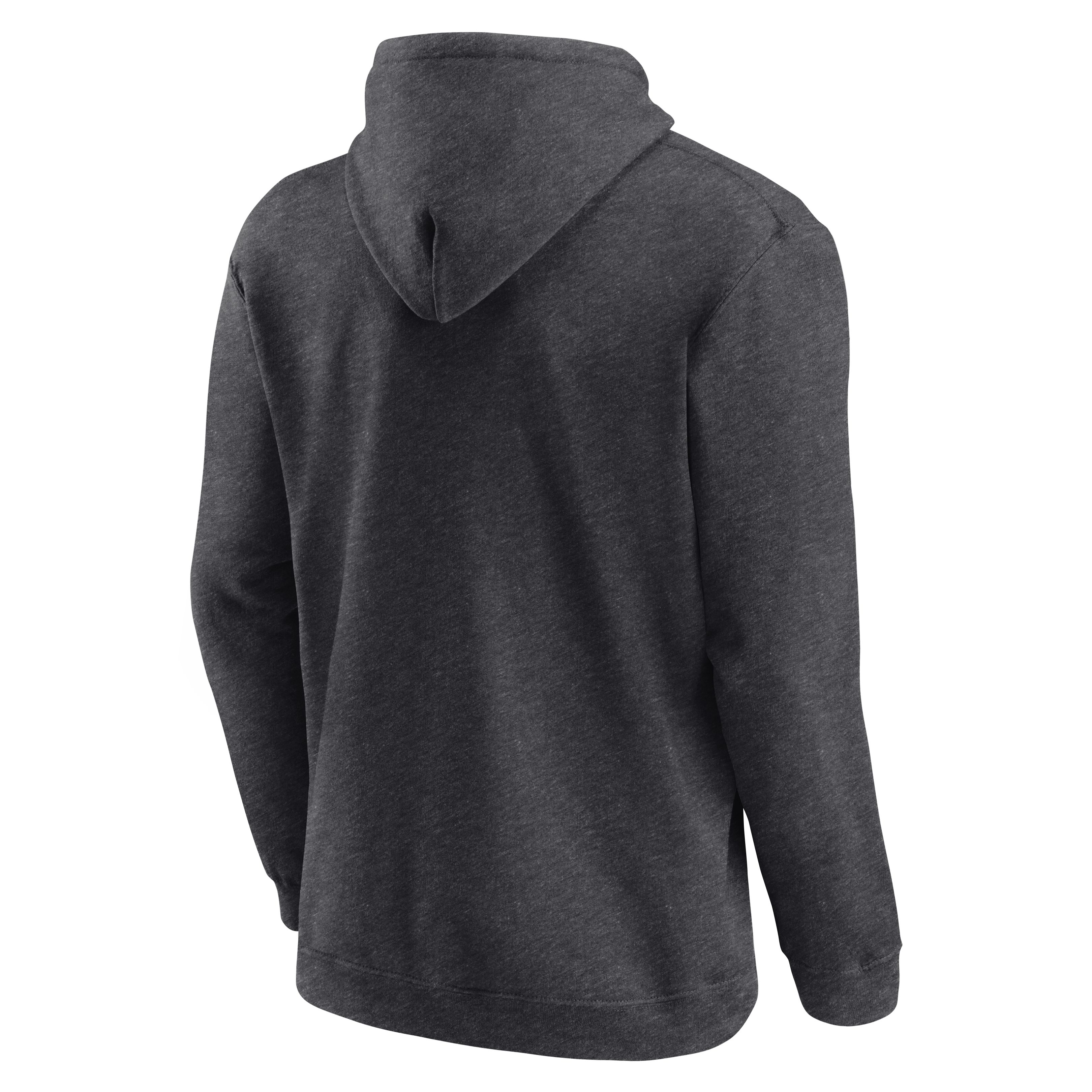 Men's Fanatics  Heather Charcoal San Antonio Spurs Wordmark Logo Fleece Hoodie