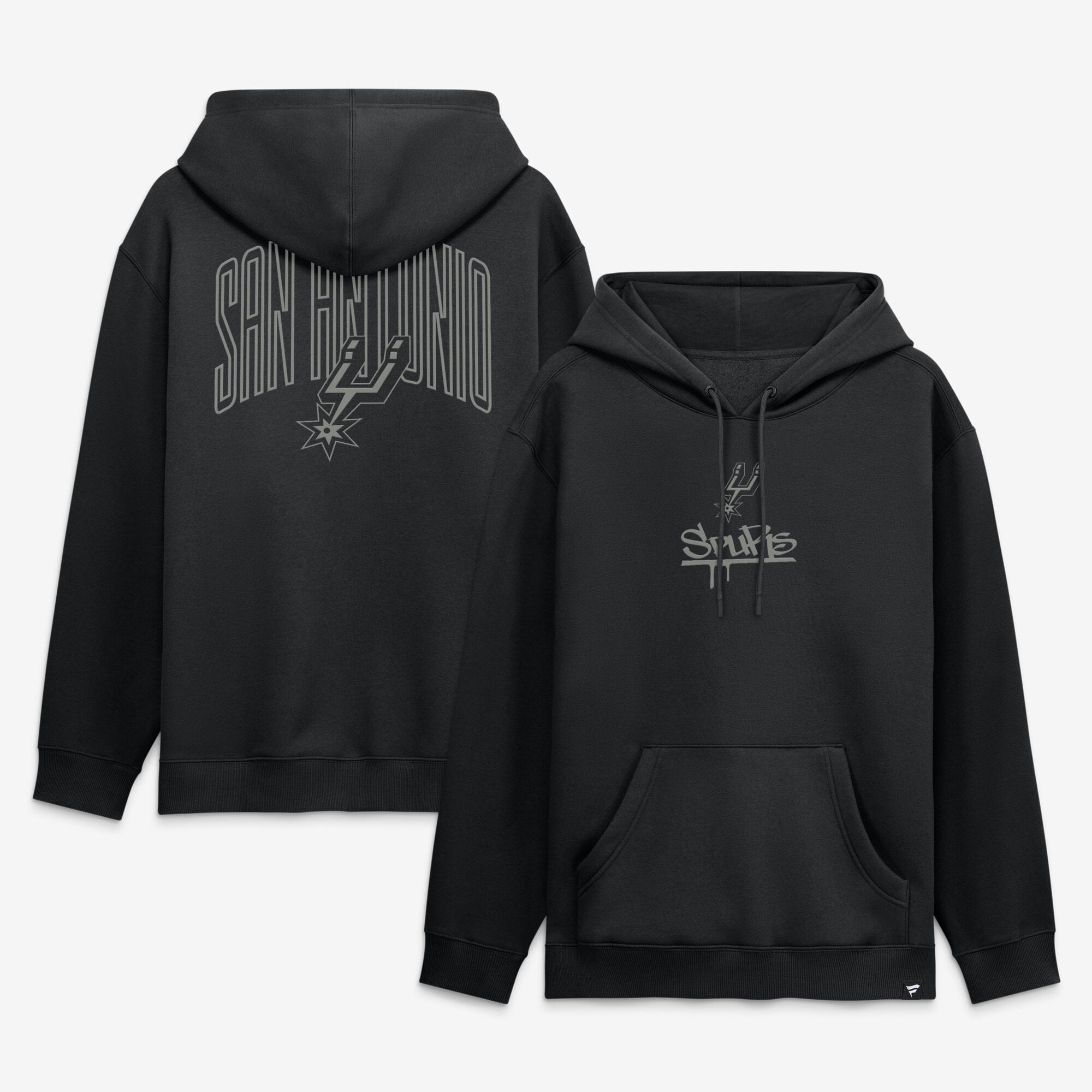 Sweat à capuche noir San Antonio Spurs pour homme (Fanatics)
