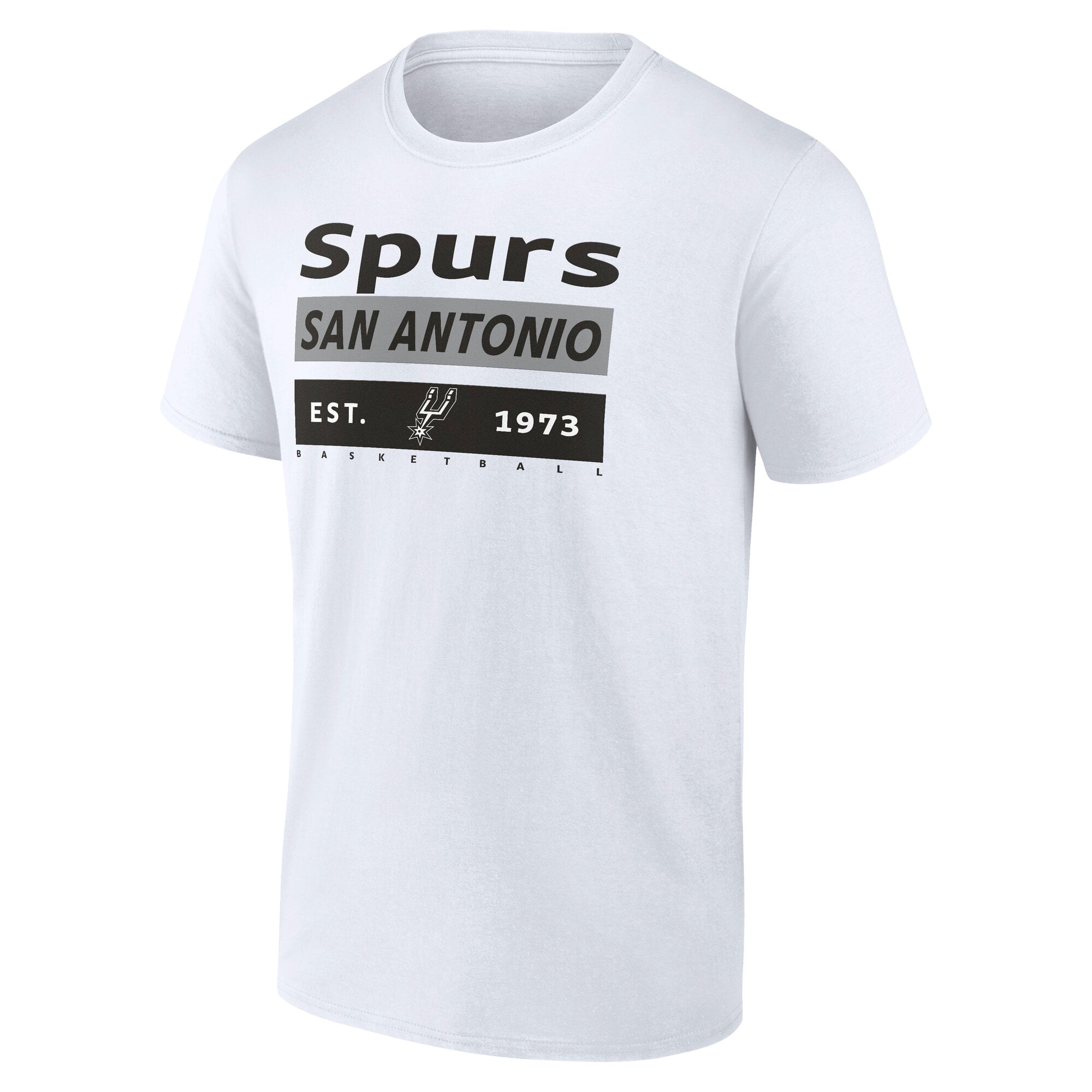 Men's Fanatics White San Antonio Spurs Finger Roll T-Shirt