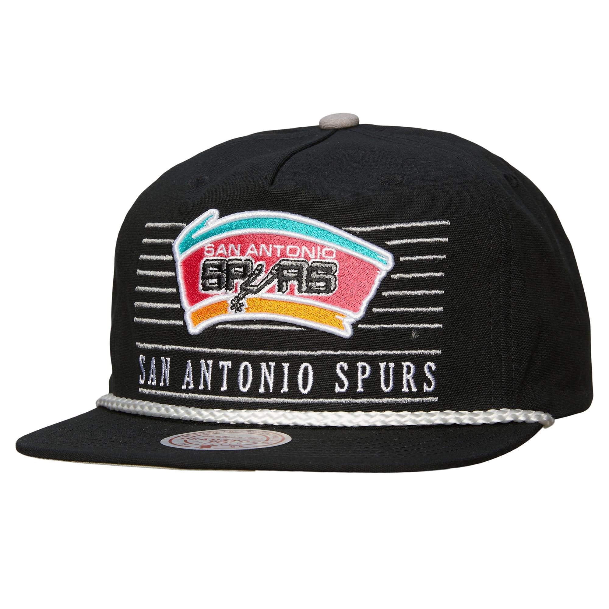 Casquette snapback Mitchell & Ness noire San Antonio Spurs Ascend Deadstock pour homme