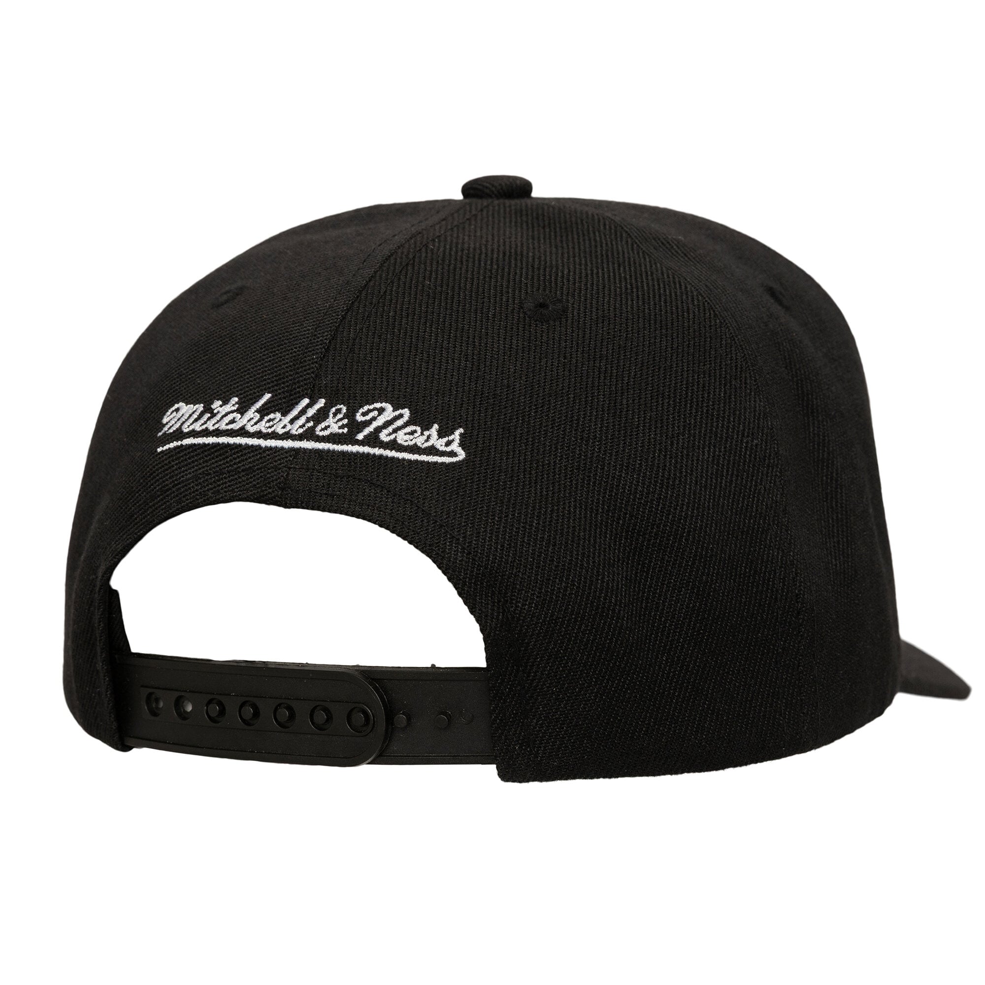 Casquette ajustable Mitchell & Ness noire San Antonio Spurs Tilted Pro Pinch pour homme