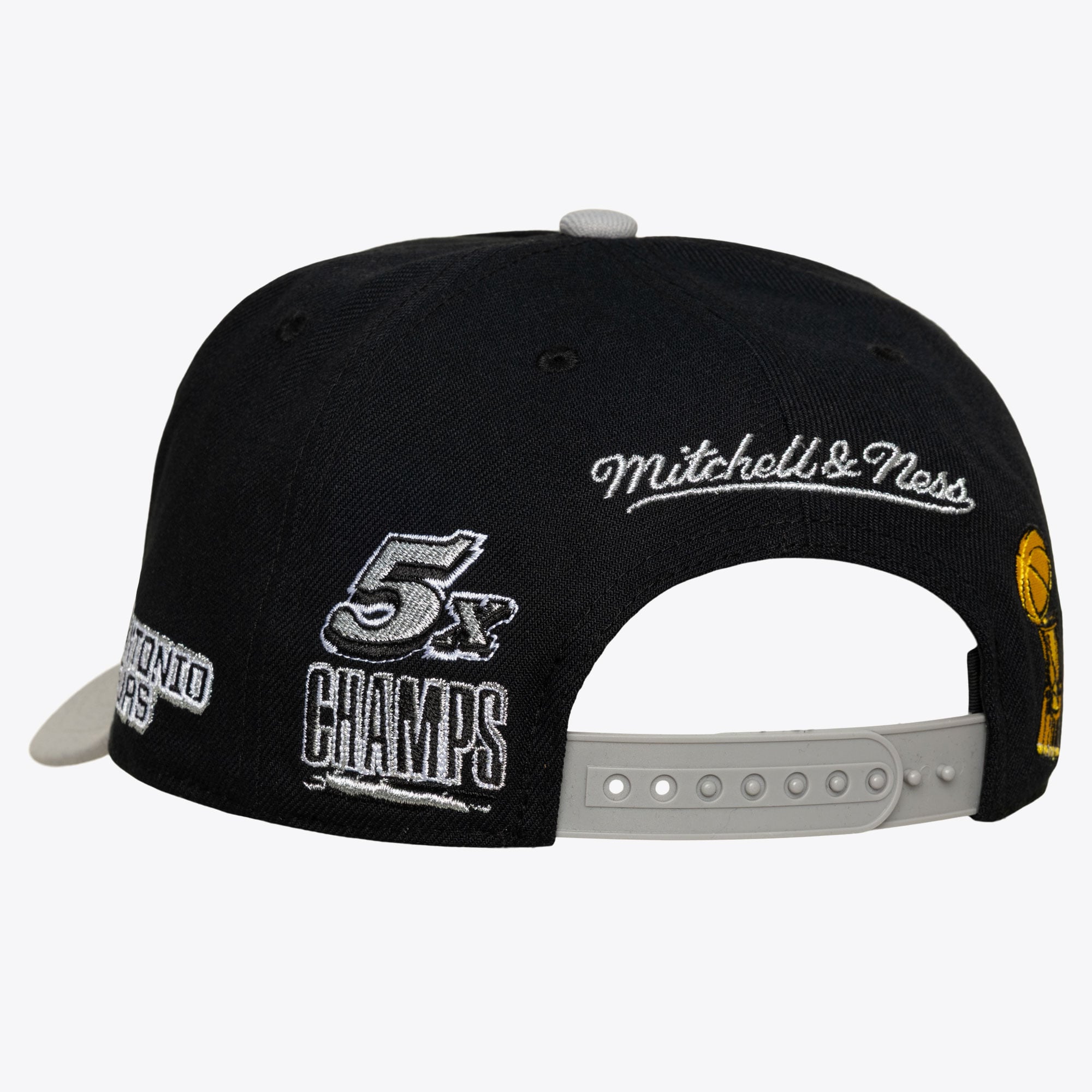 Men's Mitchell & Ness Black San Antonio Spurs True Legacy Pro Snapback Hat