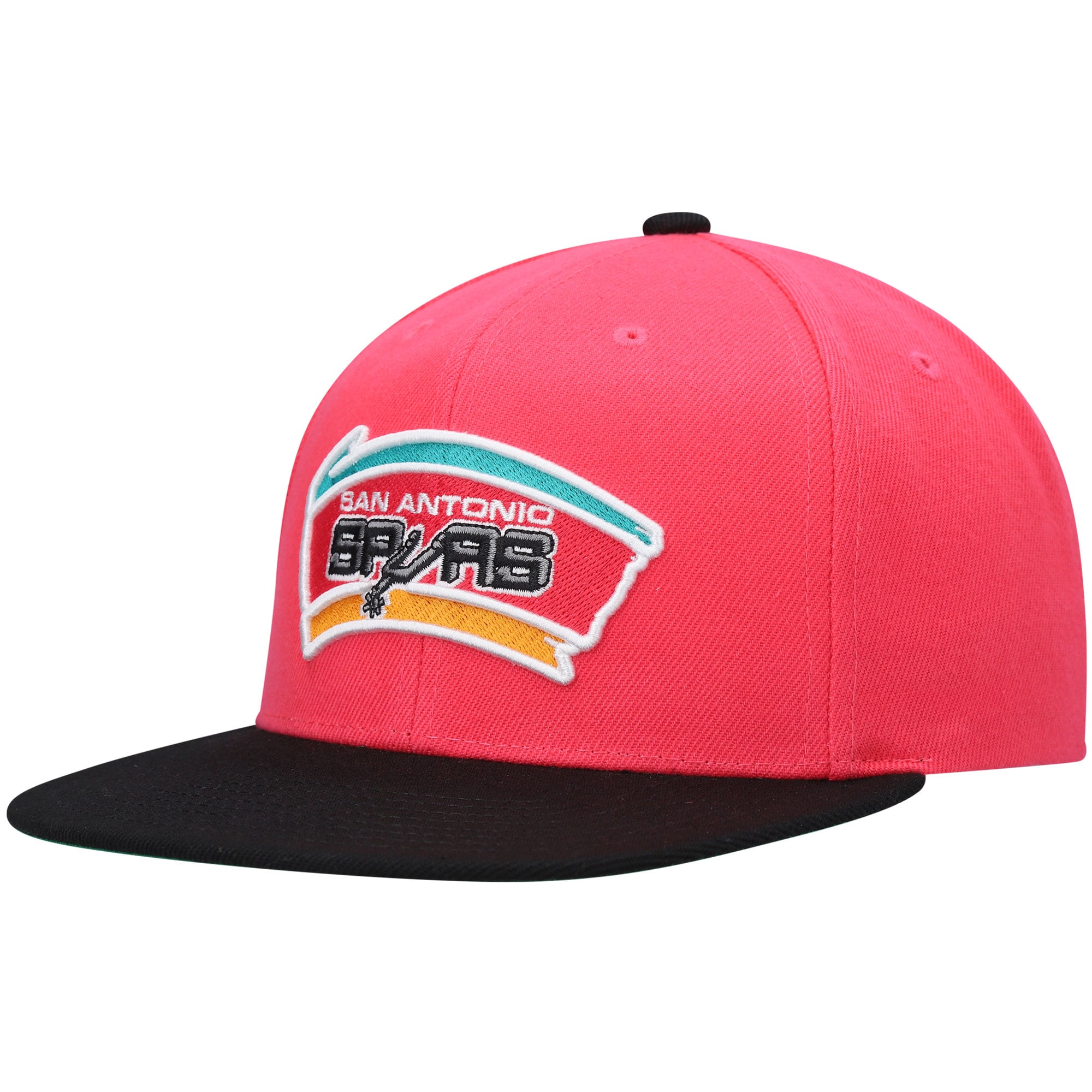 Casquette Snapback San Antonio Spurs Hardwood Classics pour homme Mitchell & Ness rose