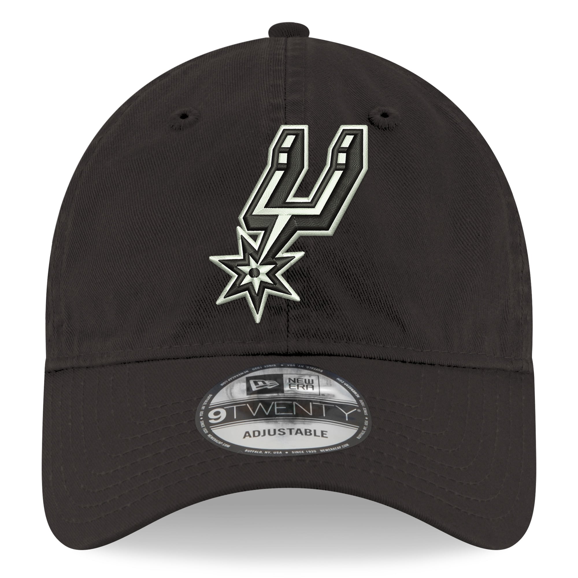 Men's New Era Black San Antonio Spurs 9TWENTY Adjustable Hat