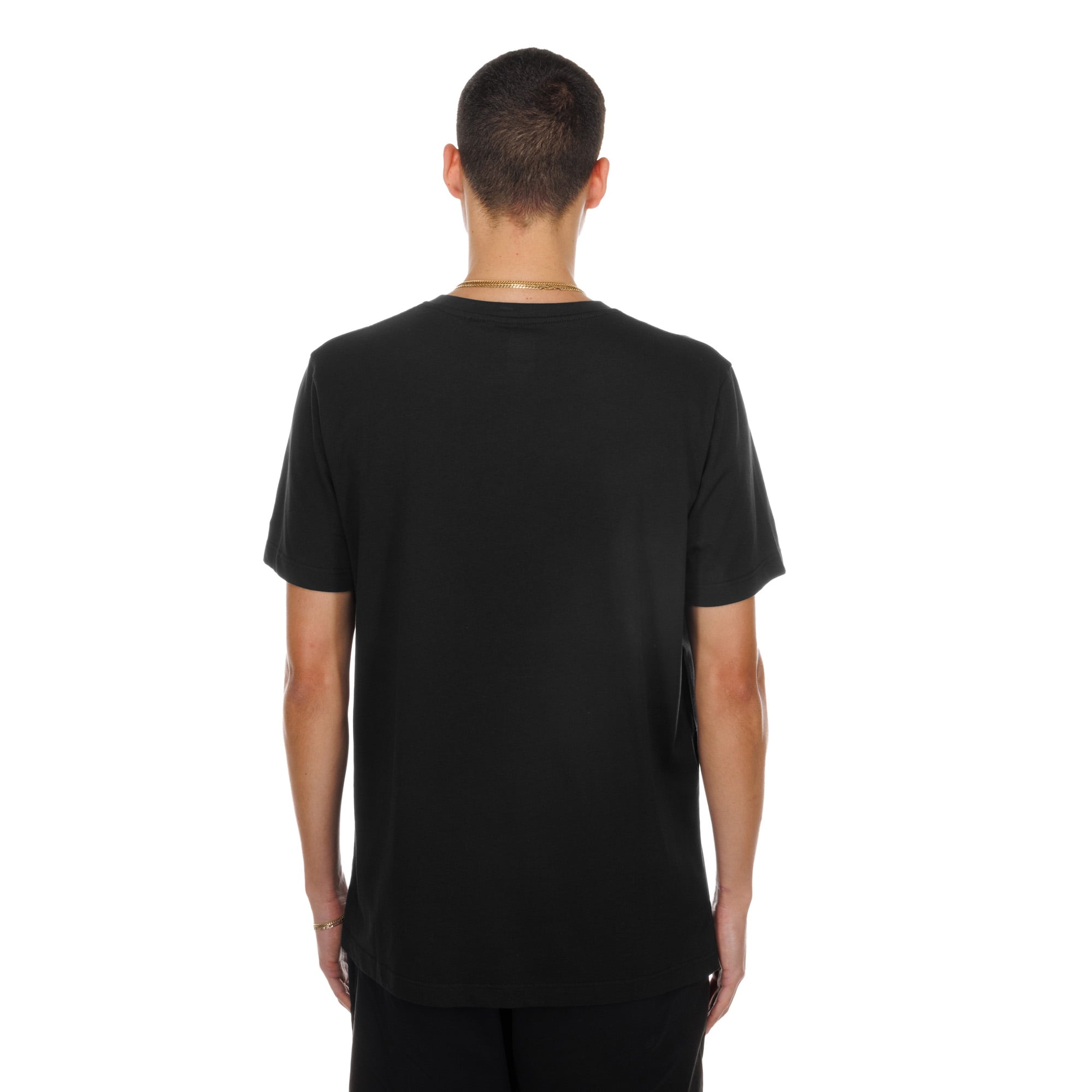 Men's New Era Black San Antonio Spurs Chest Stamp T-Shirt