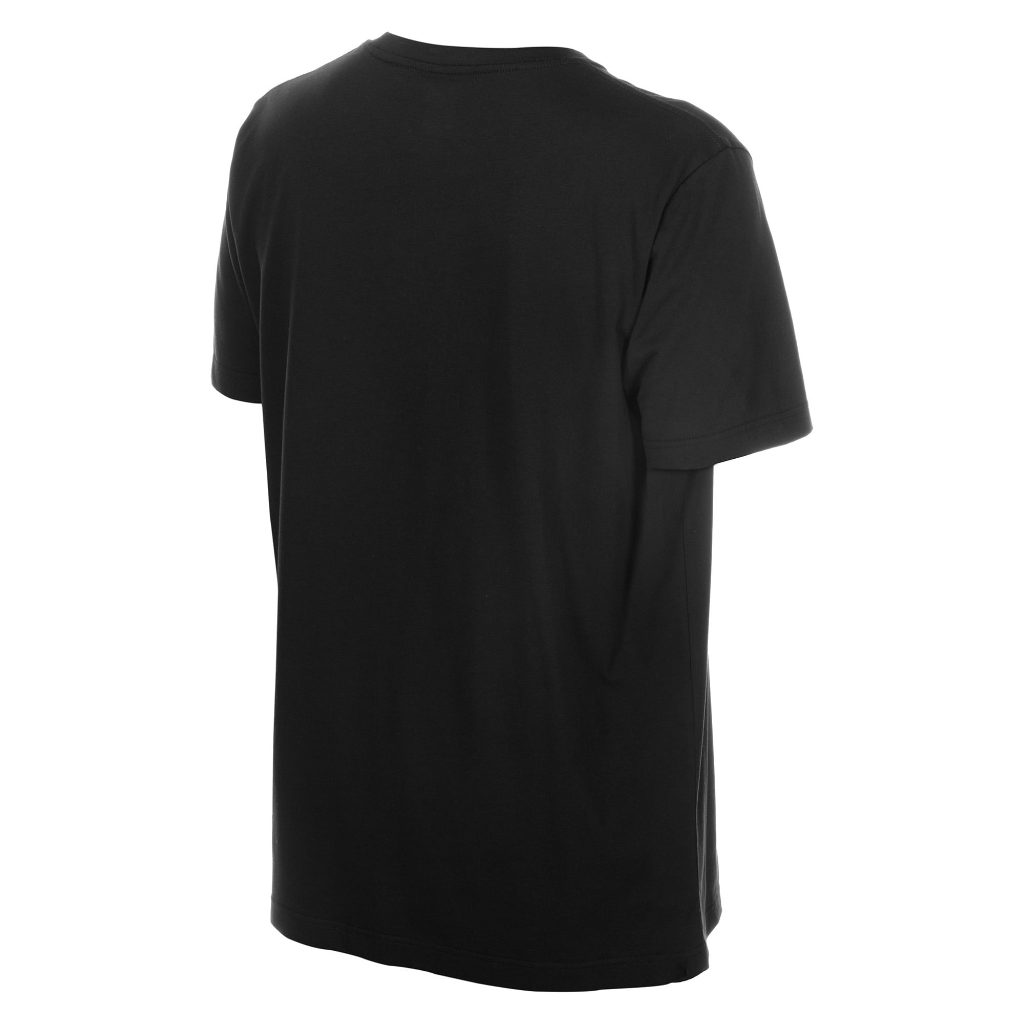Men's New Era Black San Antonio Spurs Chest Stamp T-Shirt
