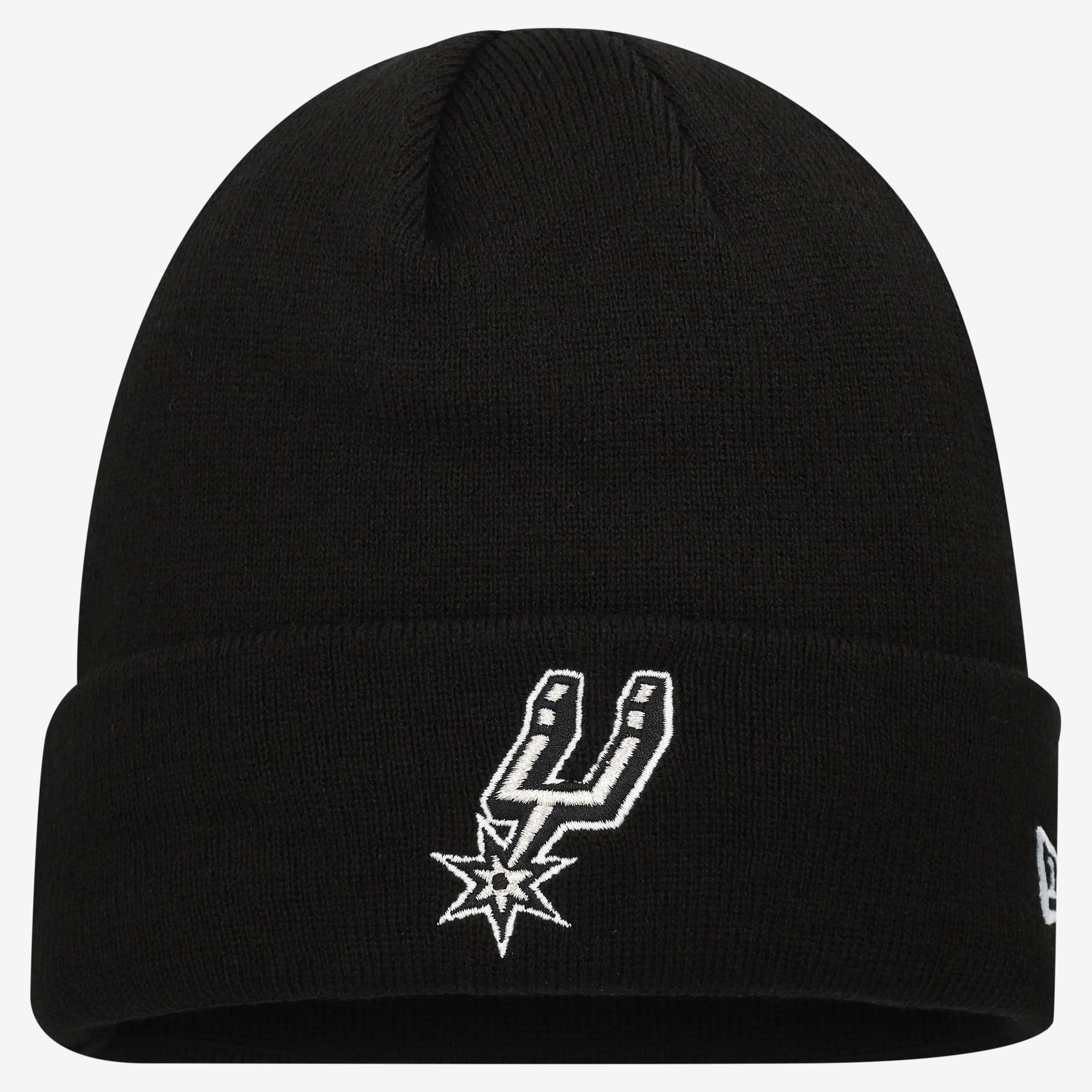 Men's New Era Black San Antonio Spurs Cuffed Knit Hat